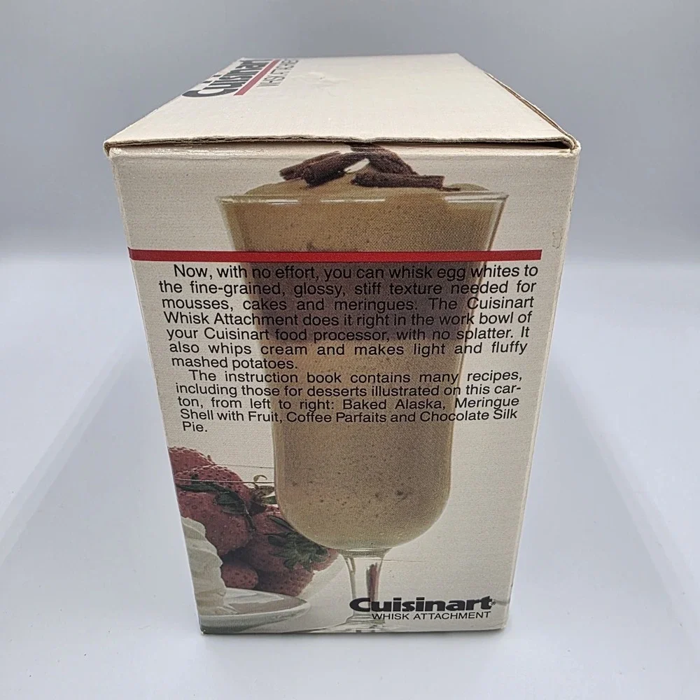 Cuisinart Whisk Attachment DLC-155 for DLC-10 Food Processor w/ Manual‎ & Box